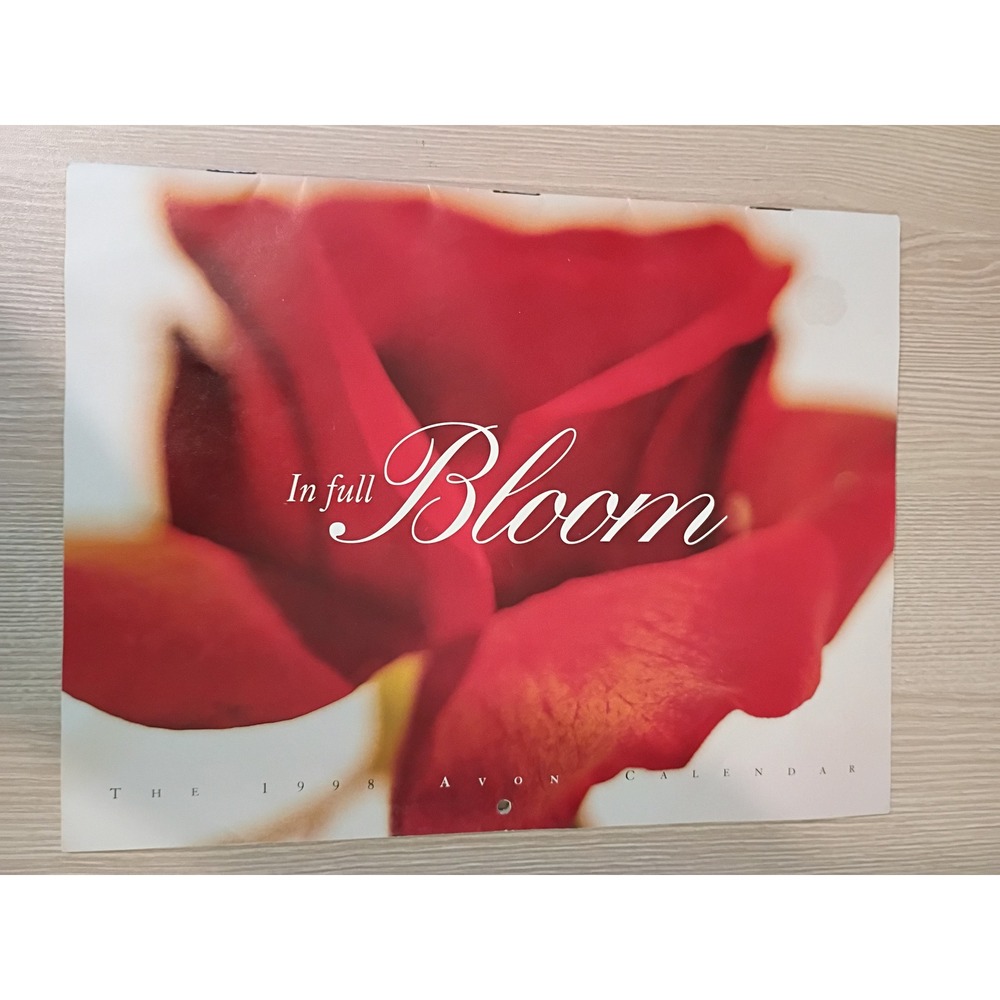 Vintage 1998 Avon In Full Bloom Calendar  Sandi Fellman Floral 2026‎ dates